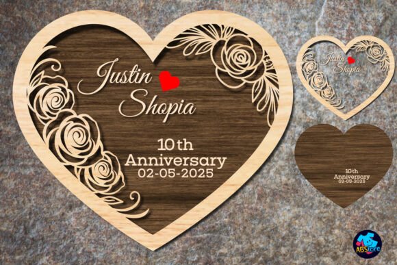 Download Wedding Anniversary Love Shape Laser Cut - Love Collection