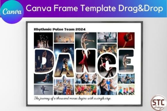 Download Dance Photo Collage Canva Frame Template - Premium Bundle