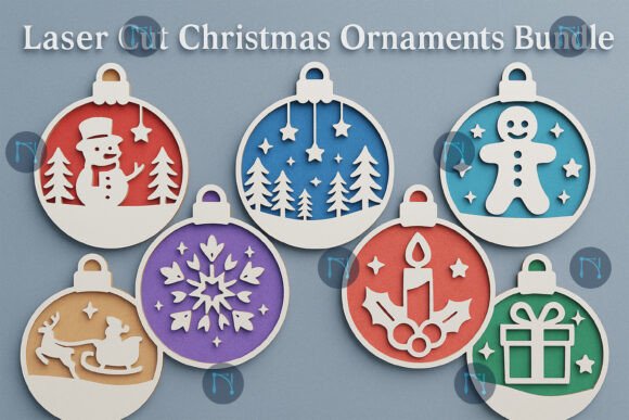 Download Laser Cut Christmas Ornaments SVG Bundle - Ornaments Collection