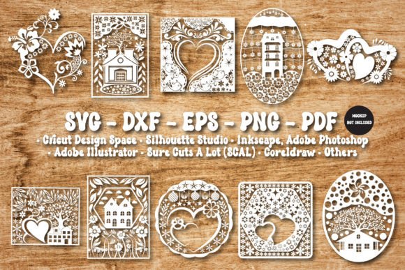 Download Love &amp; Marriage Wedding Paper Cut Bundle - Love Collection