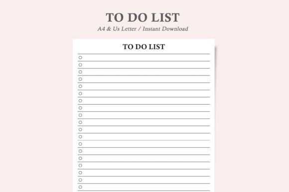 Download To Do List Template,to Do List Form - Premium Bundle