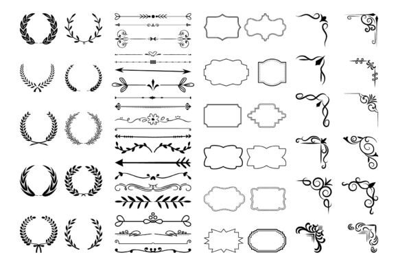 Download Vintage Calligraphic Elements. - Vintage Collection